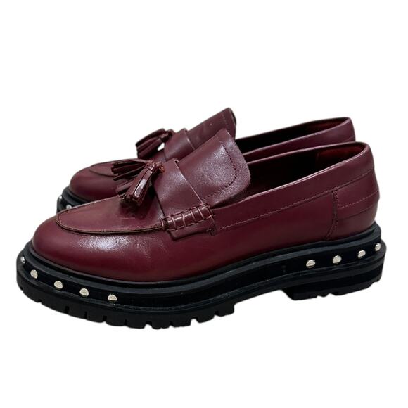 Free People Teagan Tassel Loafer In Wild Mulberry - Picture 11 of 11